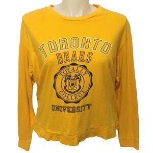 H & M Toronto Bears Sweatshirt size XL University Lightweight Yellow